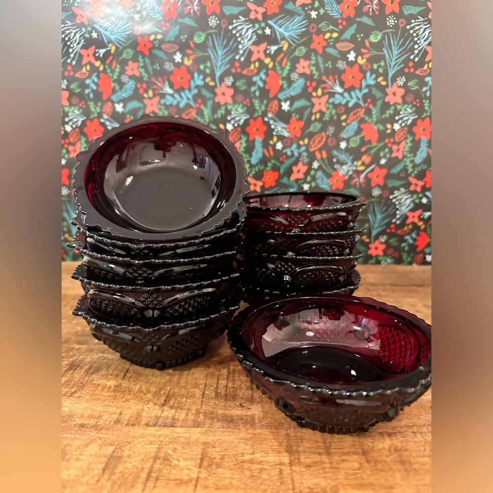 Cape Cod Ruby Small Fruit Dessert Bowl by Avon